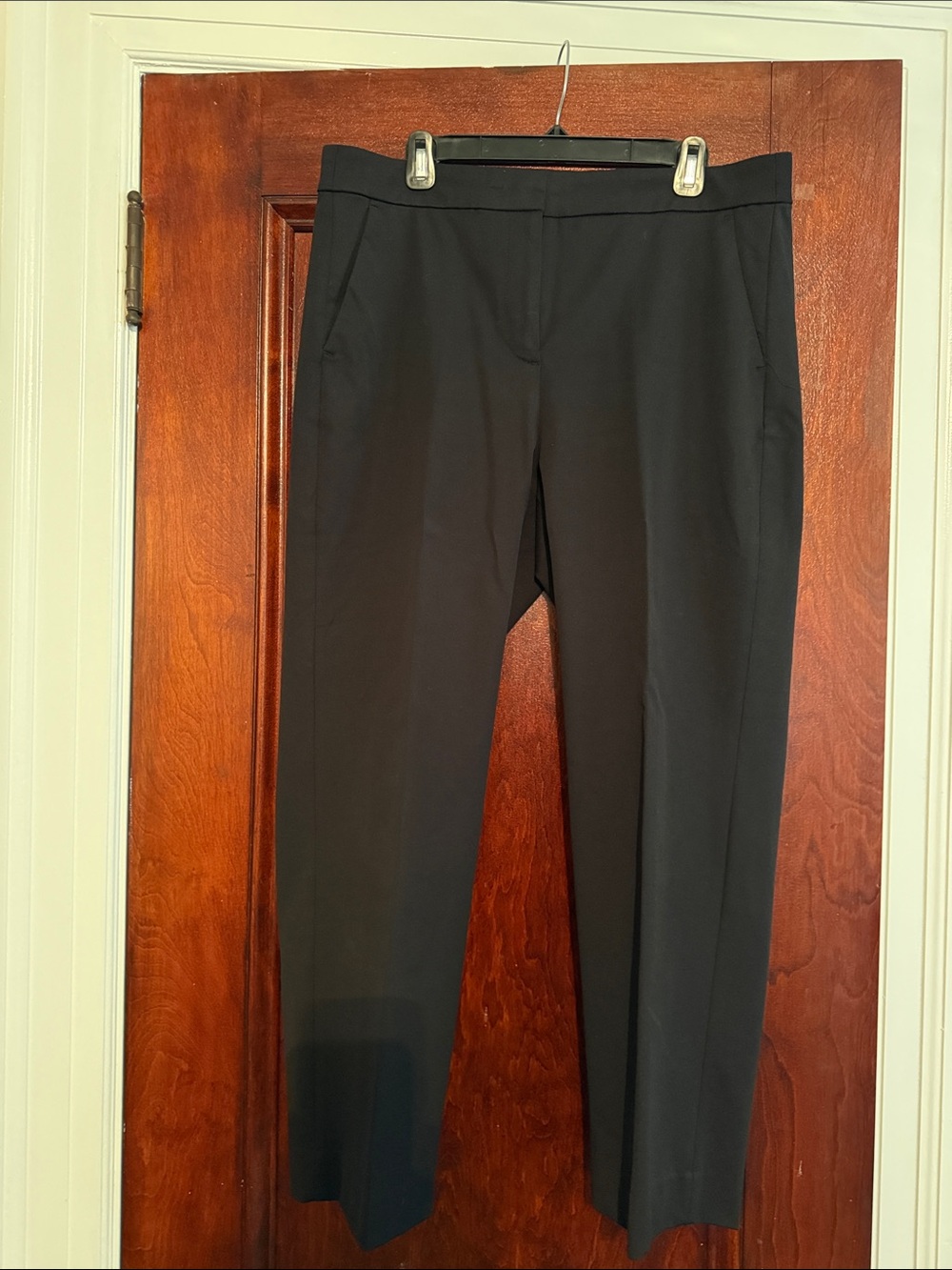 J. Crew Black Straight Leg Kate Pant